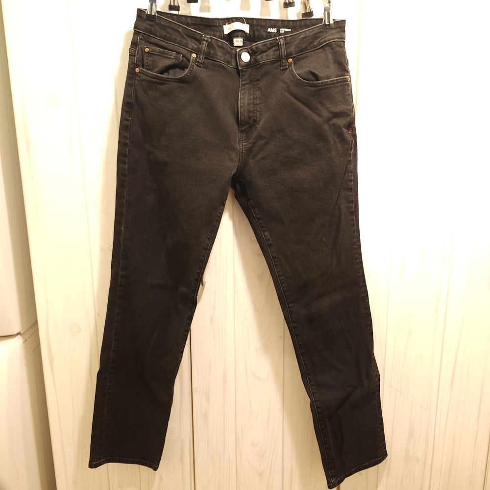Warp + Weft Charcoal Denim Pants